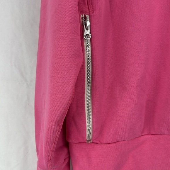 Nike Standard Issue Men's Pink Size M Dri-Fit Crew Basketball Top Zip Pocket - Picture 2 of 8